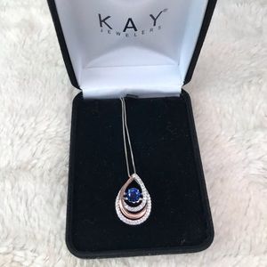 KAY JEWELERS • BLUE DIAMOND NECKLACE